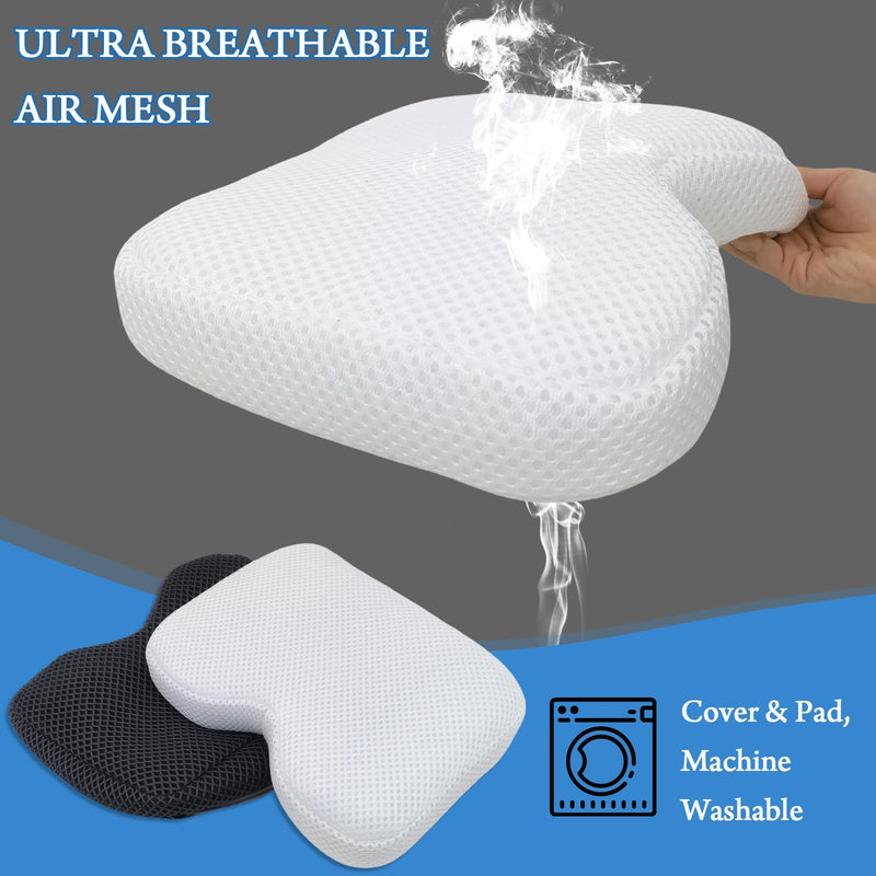 REEZEIVI Rowing Machine Seat Cushion for The Concept 2 Rowing Machine,Breathable 4D Air Mesh Seat Pad, Washable and Breathable Cover and Straps, Non-Slip Design,Recumbent Stationary Bike, Watter Rower