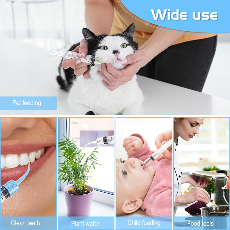 Konohan 50 Pieces 12ml Dental Syringe with Curved Tip Measurement Disposable Syringe Irrigation Syringe for Liquid Water Syringe Dental Irrigation Syringe for Oral Dental Care Tonsil Stone Feed Pets - BeesActive Australia