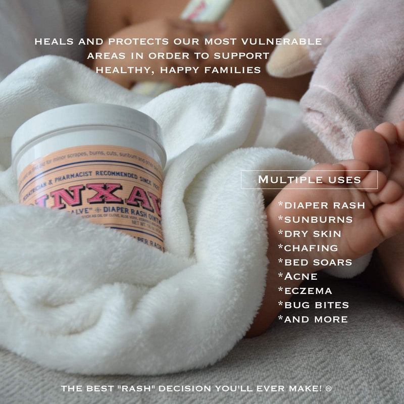 PINXAV Healing Cream, Fast Relief for Diaper Rash, Eczema, Chafing, Bed Sores, Acne, and Minor Cuts and Burns (16 OZ) - BeesActive Australia