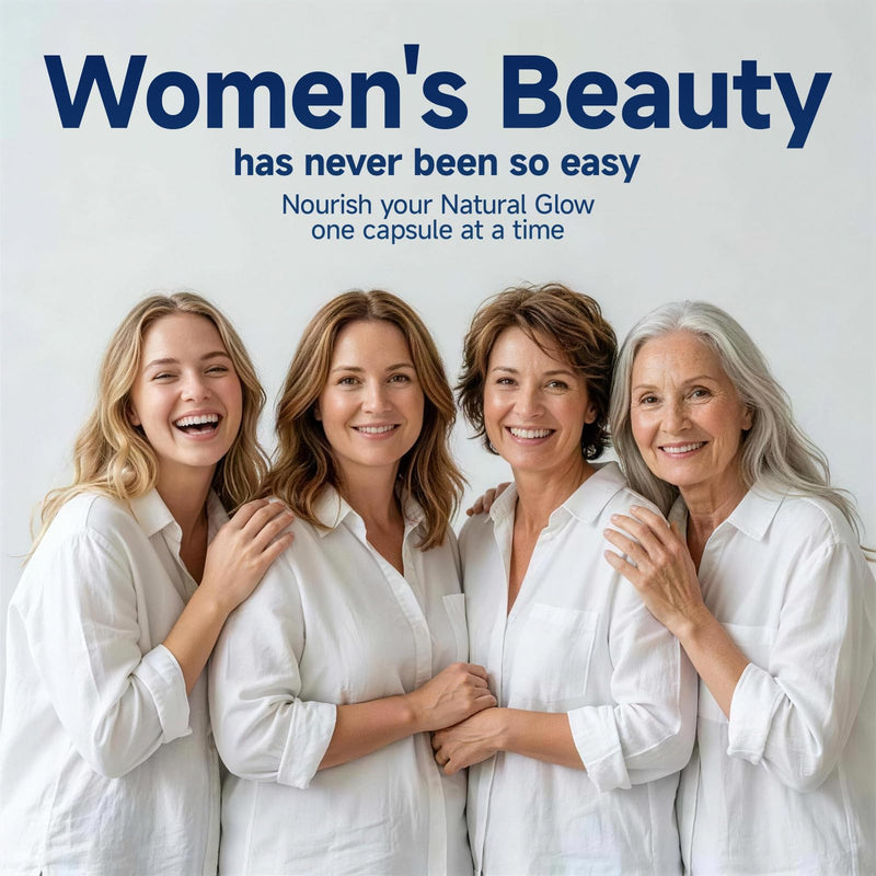 11 in 1 1008mg Collagen Complex Proprietary Blend with Type V Collagen, Biotin, Hyaluronic Acid - Multi Collagen Capsules for Women Men Supports Skin, Joints, Hair & Nails, 60 Capsules