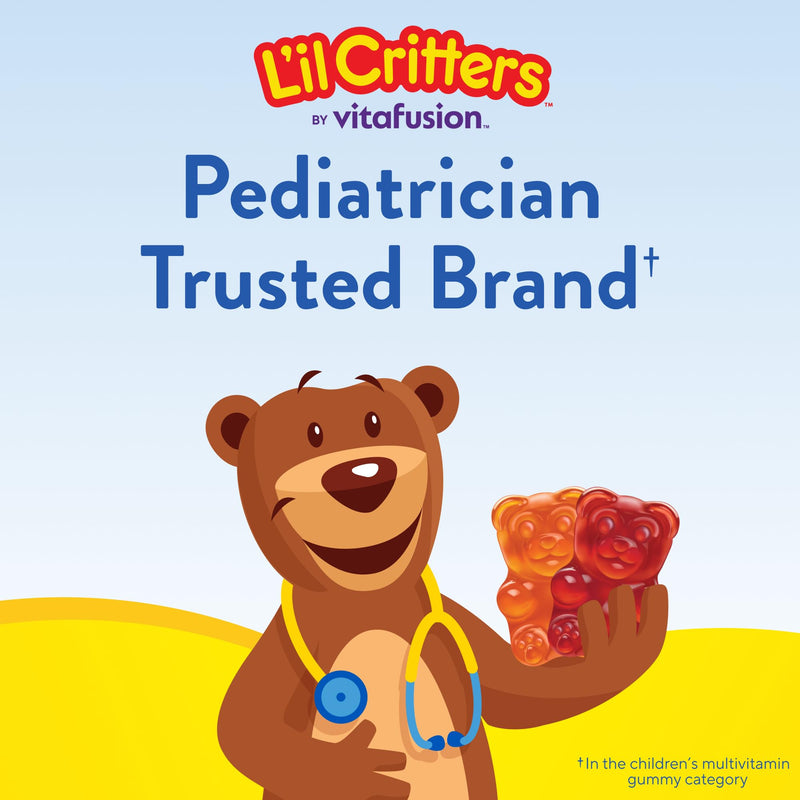 Lil Critters Nickelodeon Paw Patrol Kids Multivitamin Gummies | 190 Count | Gummy with Vitamin A B C D E | Fruit Flavors | 11 Essential Nutrients | Gluten and Dairy Free Children's Daily Supplement 190 Count (Pack of 1)