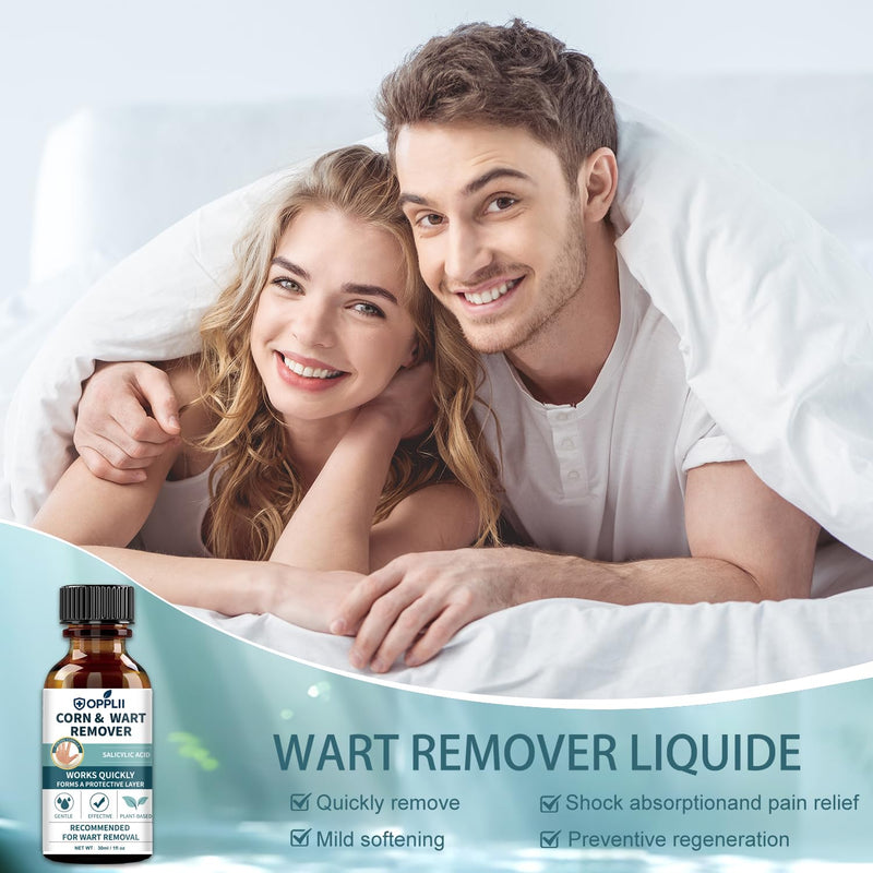 Wart Remover, Fast-Acting Removal for Men and Women,Strongest Wart Removal for Toes Feet - Exclusive Formula 17% Salicylic Acid Freeze Off for Plantar,Common, Flat Wart, 30ml - BeesActive Australia