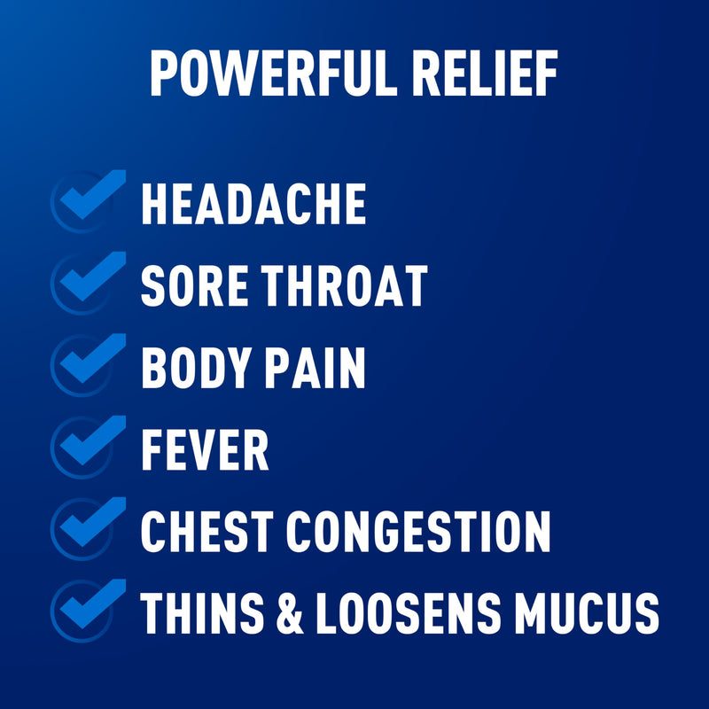 Mucinex Rapid Clear Maximum Strength Cold Medicine & Expectorant, Fever, Pain, Headache, & Excess Mucus Relief with Acetaminophen & Guaifenesin, Rapid Release Caplets for Adults, 20 Count Day - New Formulation 20 Count (Pack of 1) - BeesActive Australia
