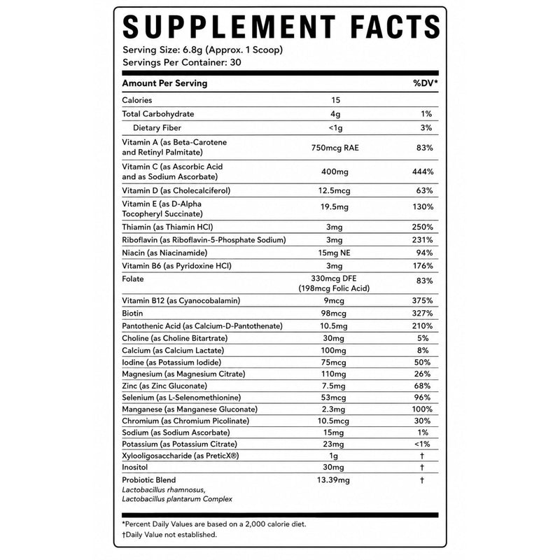 Focus & Attention Drink Mix | Daily Gut + Brain Support Powder for Kids Ages 4+ | Strawberry Lemonade | Vitamins, Minerals, Prebiotics & Probiotics | Non-GMO | Gluten Free