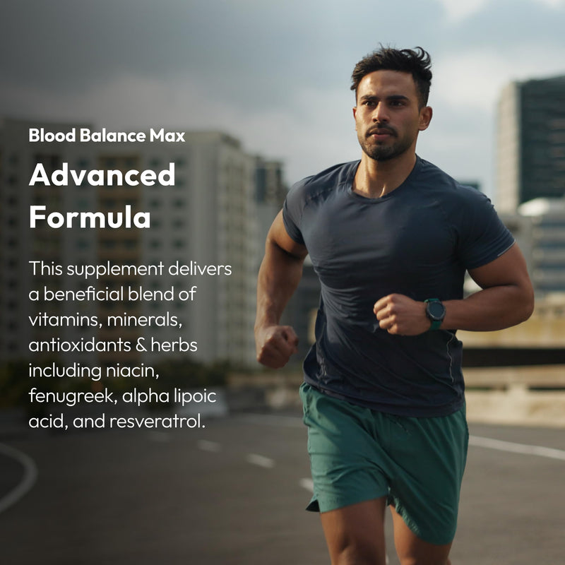 Justified Laboratories Blood Balance Max - 60 Capsules - Advanced Circulatory Support Formula with a Blend of Herbs & Vitamins - 30 Servings