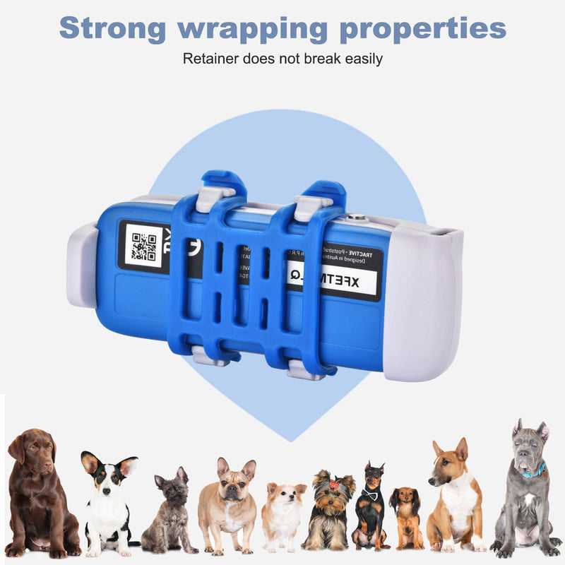 GPS Tracker for Dogs Rubber Clip Compatible with Tractive GPS Pet Location Tracker Replacement Attachment Rubber Clips - Pack of 6 - BeesActive Australia