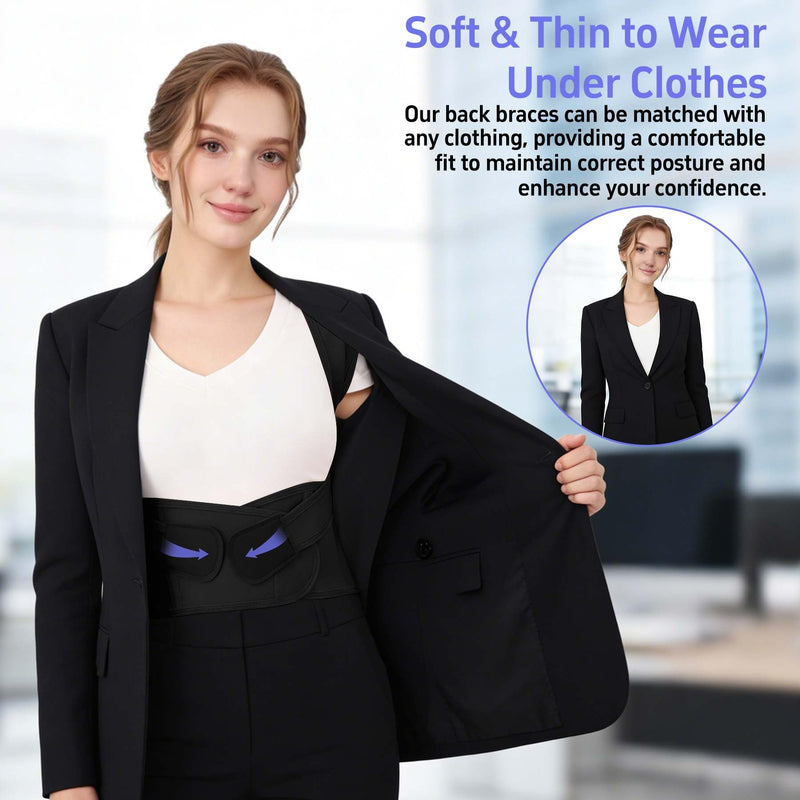 Back Brace Posture Corrector for Women And Men Support Straightener Scoliosis Upper Highest Rated Hunchback Thoracic Device Straps Upright Full Shoulder Fixer Body Poster Trainer Black Medium