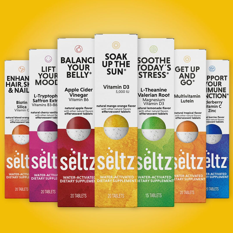 Seltz Vitamin D3 Drink Tablets, Effervescent 5000 IU with Immune Support | Immune Support, Uplifting Support, No Sugar Added, Drop Fizz and Drink, Supports Hydration, 120 Tablets 6 Pack, 5000 IU 120 Tablets (Pack of 6)