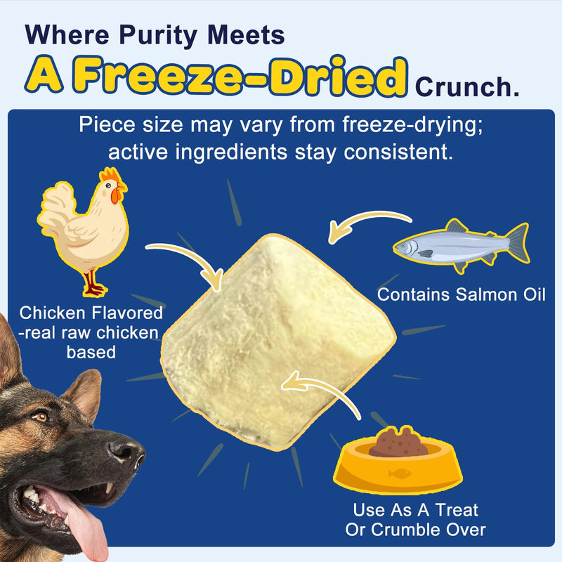 Omega 3 for Dogs, Salmon Fish Oil for Dogs Skin and Coat Chew with Omega 3 6 9 (EPA+DHA), ZINC, BIOTIN and Vitamin E & C for Dog Hot Spot Treatment, Itchy Skin Relief, 120ct Chicken Flavored 120 Chews