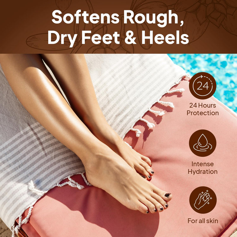 Pumice Valley Urea Foot Cream for Dry Cracked Heels and Feet - Foot Moisturizer & Heel Cream for Calluses and Rough Skin - Shea Butter, Jojoba Oil, Vitamin E - 1.7 oz 1x Urea & Shea Butter - BeesActive Australia