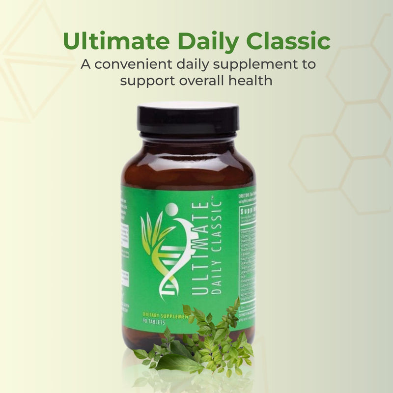 Youngevity Ultimate Daily Classic Multivitamin with Amino Acids, 90 Tabs | Vitamins, minerals, amino acids, ginkgo, hawthorn berry, chondroitin, antioxidants, brain, heart and bone support, 90 tablets