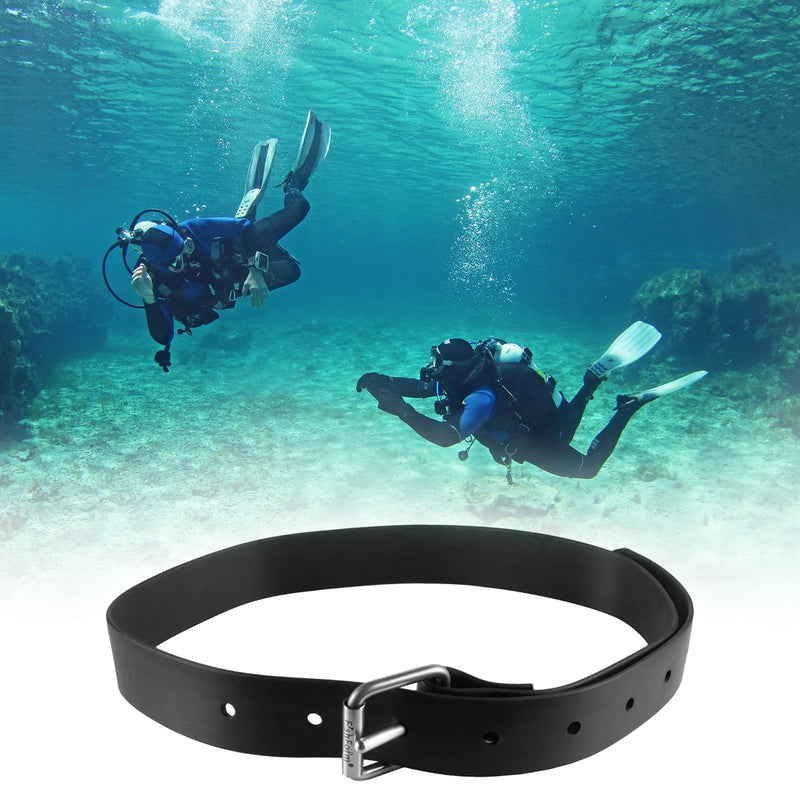 Spearfishing Scuba Free Diving Marseille buckle Rubber Weight Belts (2 cholnitene) 59" - 1.5m