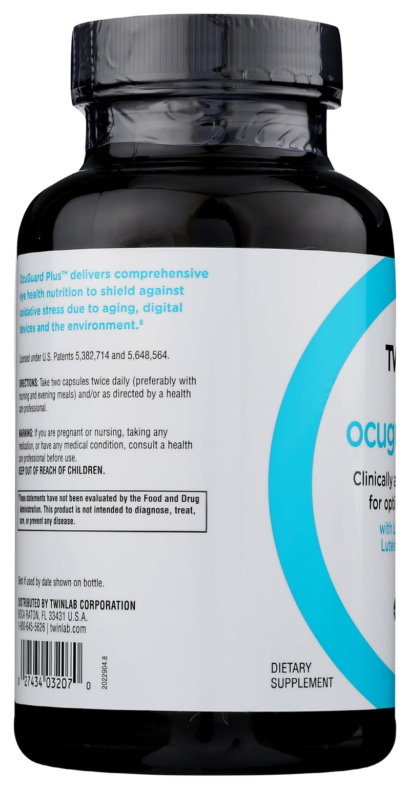 Twinlab Ocuguard Plus - Eye Supplement with Zinc, Vitamin A, C & D - 120 Veggie Capsules 120 Count (Pack of 1)