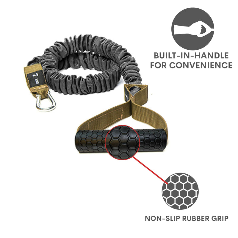 Resistance Cords - Cross Anchored Shoulder Exercise Bands - Ideal for Dynamic Warmups and Physical Rehab - One Pair of Cords - 4KOR Fitness 07 lbs