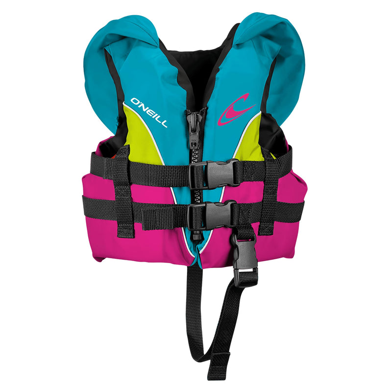O'Neill Infant Superlite USCG Life Vest One Size Turquoise/Berry/Lime:White