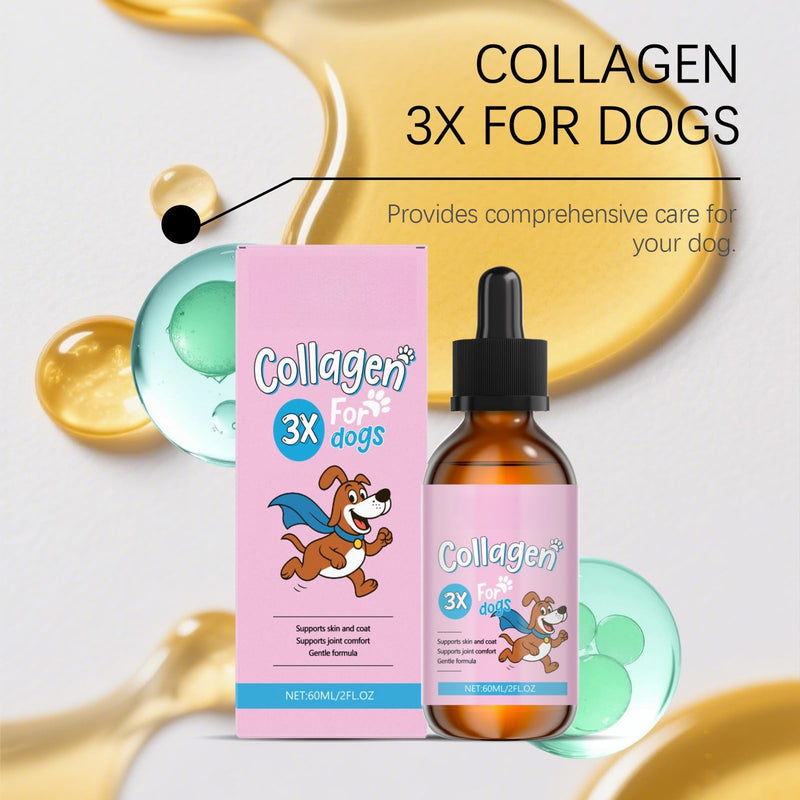 60ml Collagen for Dogs,Liquid Dog Collagen Drops,Quick Absorption C ollagen Drops for Digestion,Skin,Coat,Supports Joint Mobility,Itch Skin Relief