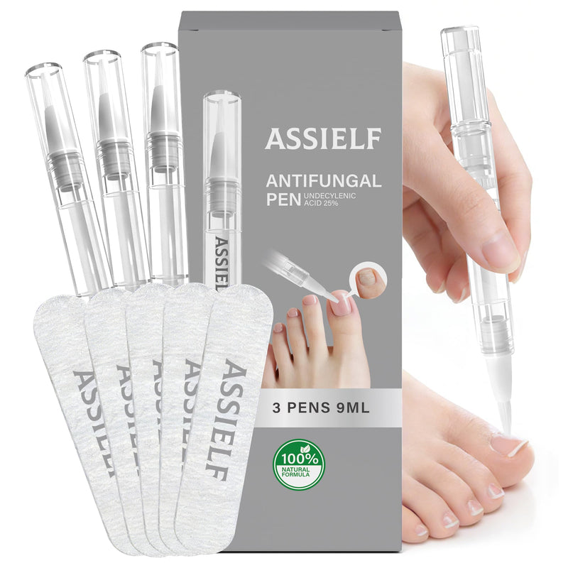 FSA Eligible HSA Extra Strength Athlete‘s Foot & Toenail Fungus Treatment Pen, Toenail Treatment Pen with 25% Undecylenic Acid, Precision Applicator for Itch Relief & Nail Car - 3 Pack/6 Pack (3 Pack) - BeesActive Australia