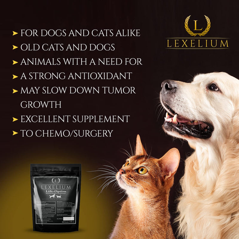 Life-Optim Terminal Illness Support Blend for Dogs and Cats | 100% Natural Supplement Powder | Designed to Extend and Improve Quality of Life | 200 Gram Powder Bag - PawsPlanet Australia