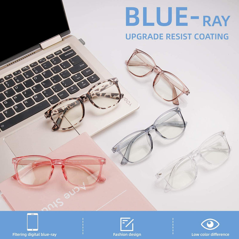 Anti Blue Light Glasses for Women Men -5Pair Blue Light Blocking Glasses, UV400 Anti-Glare Computer Glasses Women 5 Pack Mix Color-2 - BeesActive Australia