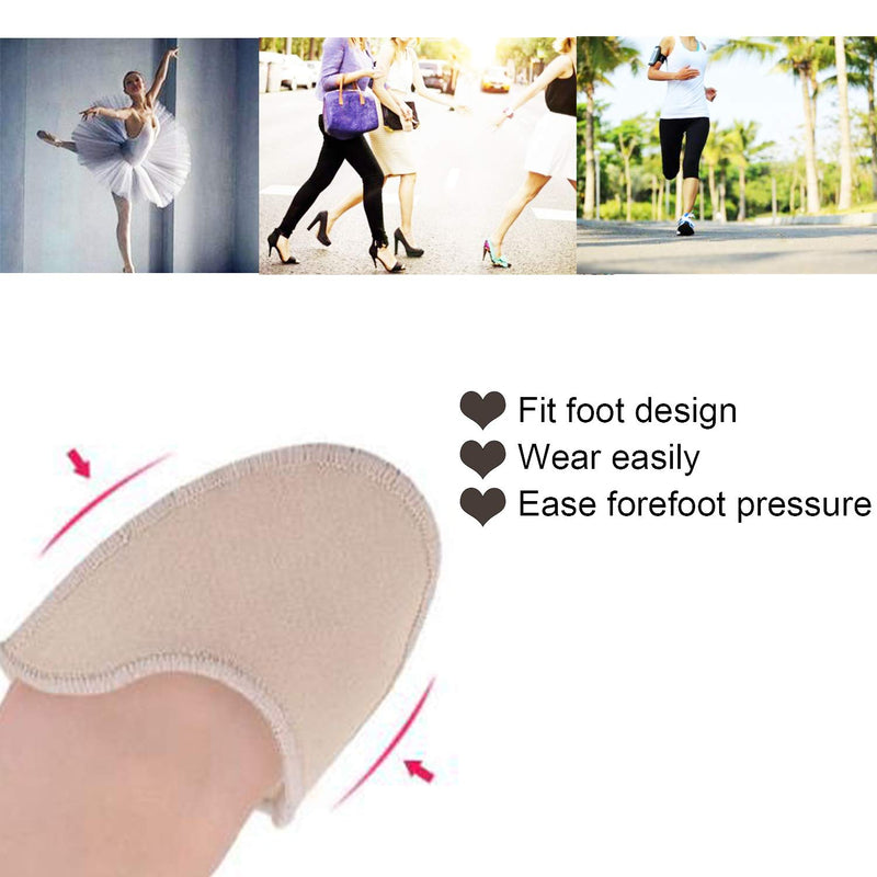 Toe Pouches Pads, Gel Toe Cover for Women's 6-10 for Heel, Toe Pads to Protect Toes or Feet,Dance,Ballet, Point Shoes - 1 Pairs (Toe Pouches Pads)
