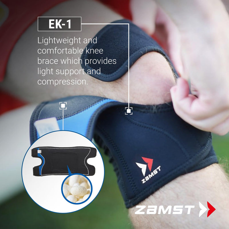 Zamst EK-1 Sports Knee Brace - Lightweight Compression Knee Brace for Men and Women with Open Panel Design - for General Knee Support and Knee Pain Relief - X-Large - BeesActive Australia