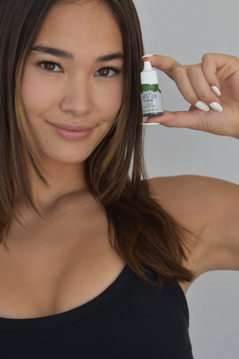 Lively Up Your Breath Premium Breath Freshener Liquid Drops with Organic Ingredients - Original Mint 3 Pack 0.27 Ounce (Pack of 3) - BeesActive Australia