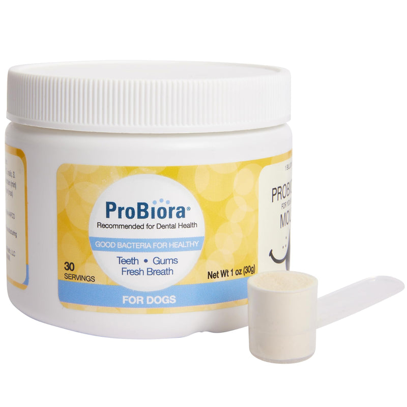 Probiora for Dogs | Dog Probiotic Supplement for Oral Care | Pet Probiotics to Reduce Bad Breath | Dog Nutritional Supplement for Dental Health | 30 Servings (Pack of 2, Jar) 30 Servings (Pack of 2)