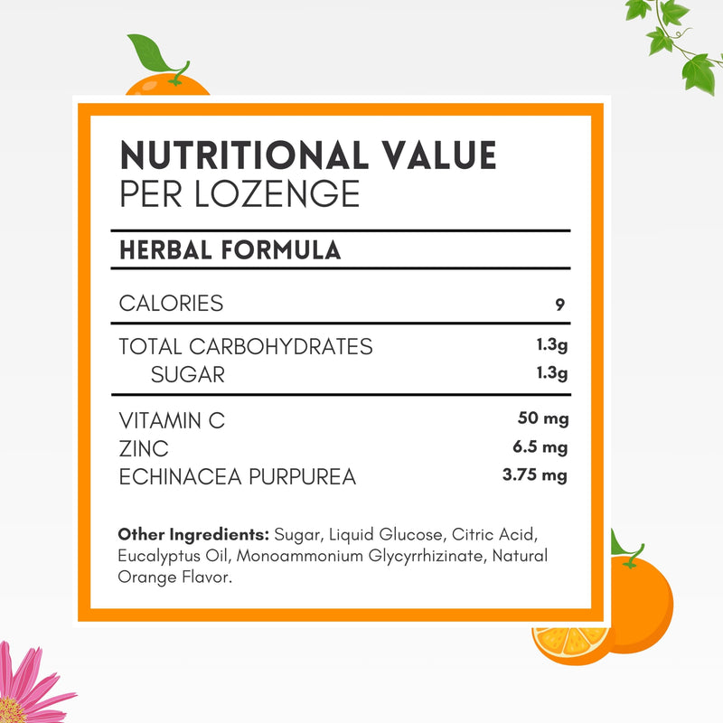 HERBION Naturals Zinc, Echinacea & Vitamin C Lozenges 25 CT, Dietary Supplement for Adults & Children 5+, Promotes Wellness for the Whole Family, 125 Count, Orange, Pack of 5 125 Count (Pack of 5)