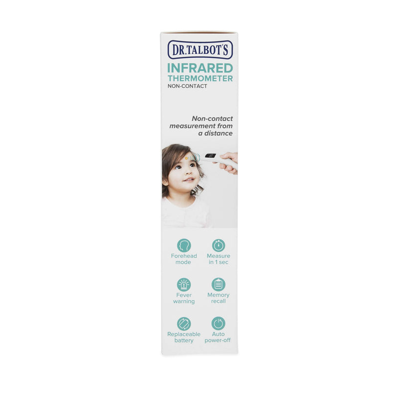 Dr. Talbot's Non-Contact Infrared Thermometer with Led Screen, White Modern White