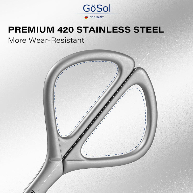 Cuticle Scissors Multi-Purpose Ultra Fine Curved Cuticle Scissor 420 Stainless Steel, Precision Pointed Tip Grooming Scissors for Eyebrow; Dead Skin; Manicure; Eyelash, Includes Leather Case - BeesActive Australia