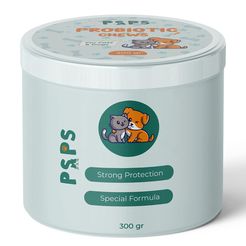 Dogs & Cats Probiotic Supplement with Bacillus Coagulans & Subtilis and Saccharomyces Boulardii – Supports Gut Health, Reduces Diarrhea, Bad Breath & Boosts Immunity - 0.66 lbs - BeesActive Australia