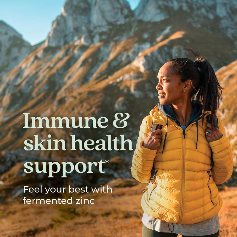 New Chapter Zinc Supplement, Fermented Zinc Complex, ONE Daily for Immune Support + Skin Health + Non-GMO Ingredients, Easy to Swallow & Digest, 90 Count (3 Month Supply) Unflavored 90 Count (Pack of 1) - BeesActive Australia