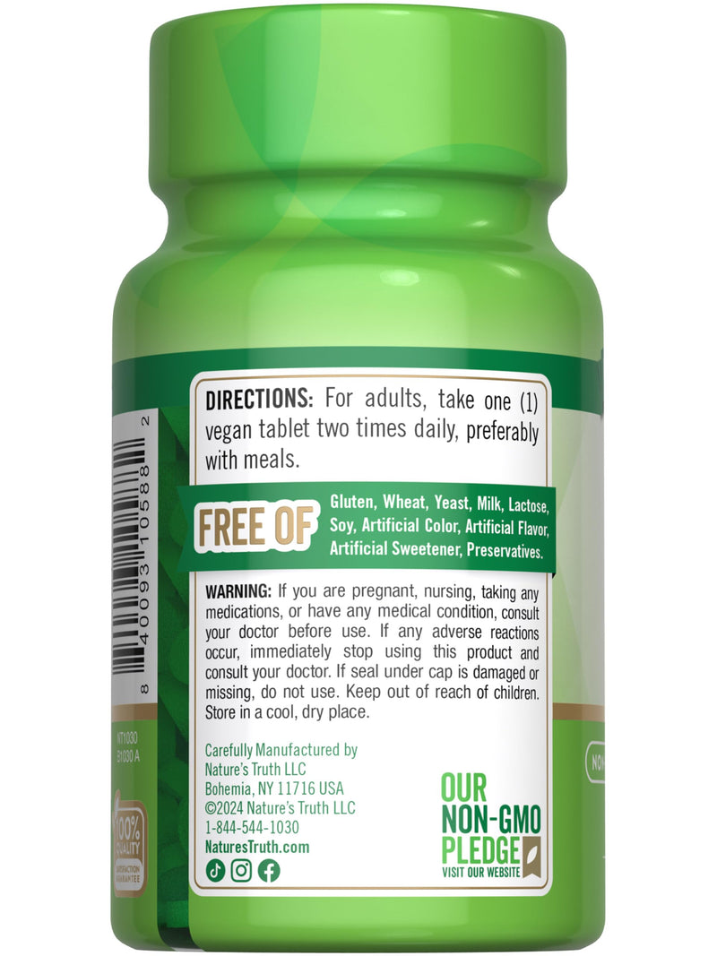 Nature's Truth Vitamin B1 100mg (Thiamine) | 100 Count | Vegan, Non-GMO & Gluten Free Supplement 100 Count (Pack of 1)