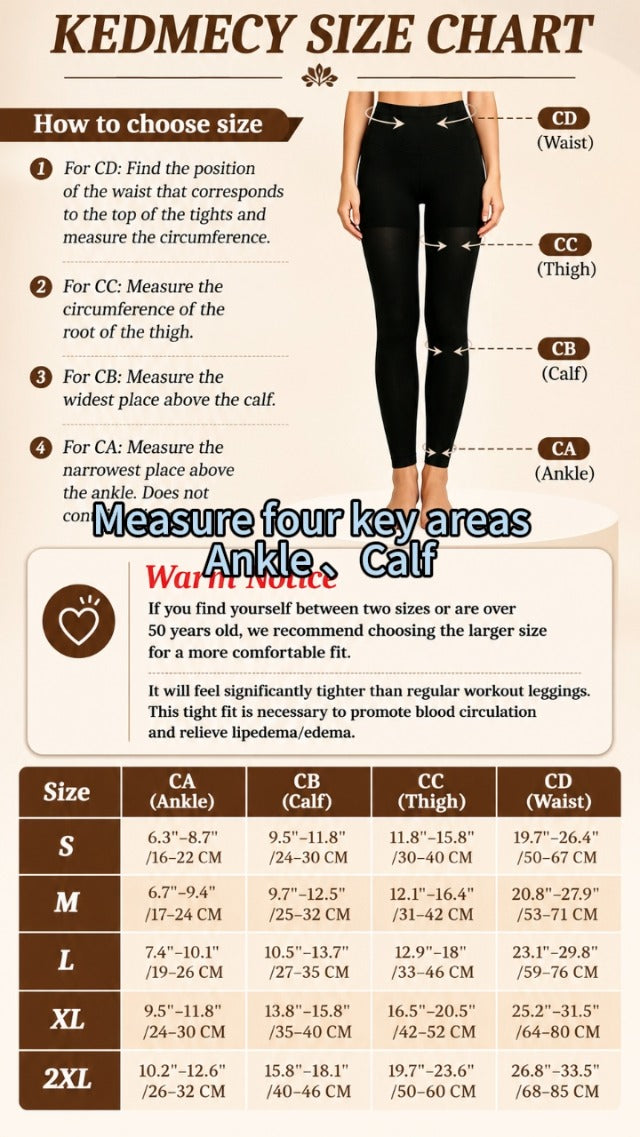 Medical Compression Stockings for Women 20-30mmHg Compression Leggings Black X-Large