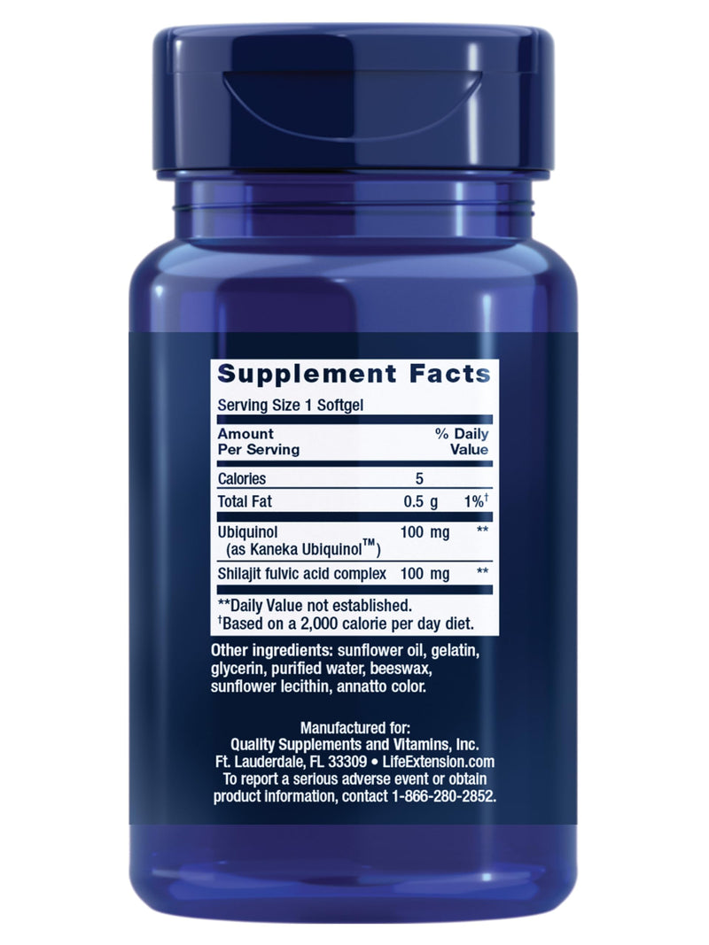 Life Extension Super Ubiquinol CoQ10, 100 mg, 30 Softgels | Enhanced Mitochondrial Support, Heart Health, Cell Energy, Bioavailable, Non-GMO & Gluten-Free 30 Count (Pack of 1)