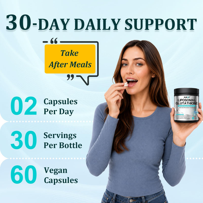 Liposomal Glutathione Supplement with Glutora (800mg), Vitamin C, NAC & Alpha-Lipoic Acid | Advanced Antioxidant Support for Skin & Cellular Health | 60 Capsules| 2 Pack 60 Count (Pack of 2)