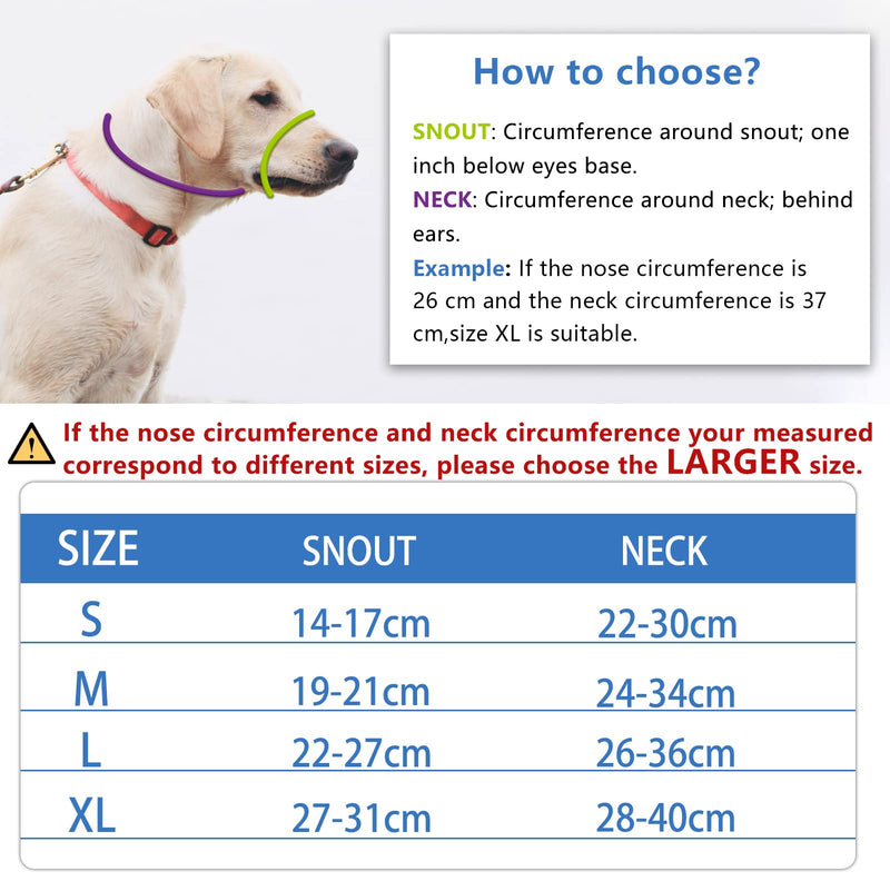ILEPARK Dog Muzzle with Rounded Mesh, Breathable Muzzle for Small, Medium and Large Dogs, Prevents Eating, Biting and Chewing (L, Black) L - BeesActive Australia