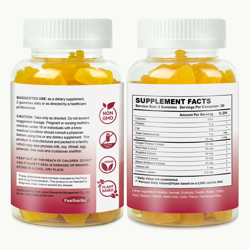 Womb Gummies for Women Ovary & Uterus Cleanse Detox, Pineapple Feminine Balance Fertility Gummies to Help Get Pregnant, Vegan Fertility Support, Gluten-Free, 60 Count