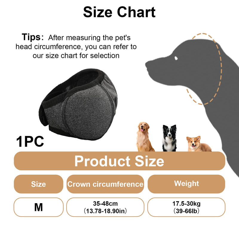 Dog Ear Protection Cover, Adjustable Noise Protection Ear Muffs with Comfortable Hood Design for Bathing, Grooming, Thunder and Fireworks Anxiety Relief for Dogs