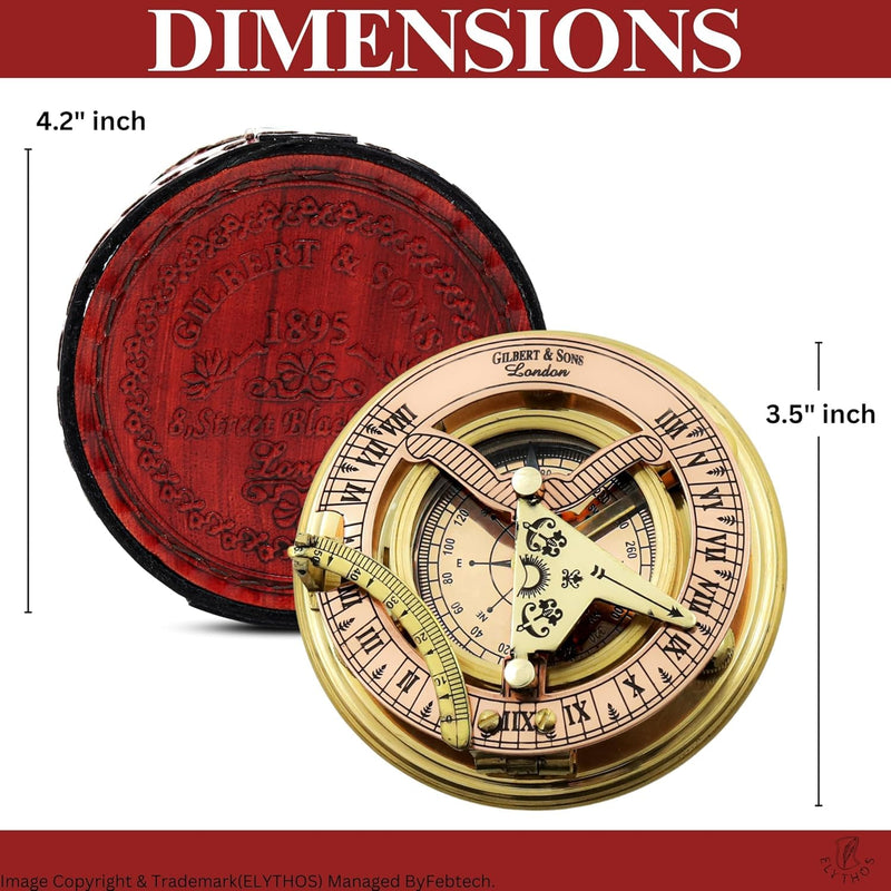 Anniversary Sundial Compass Gift for Him or Her Men Wedding Anniversary Unique Gift Ideas for Husband or Wife 10th 20th 30th 40th 50th Year Celebration (Anniversary #2) Anniversary #2