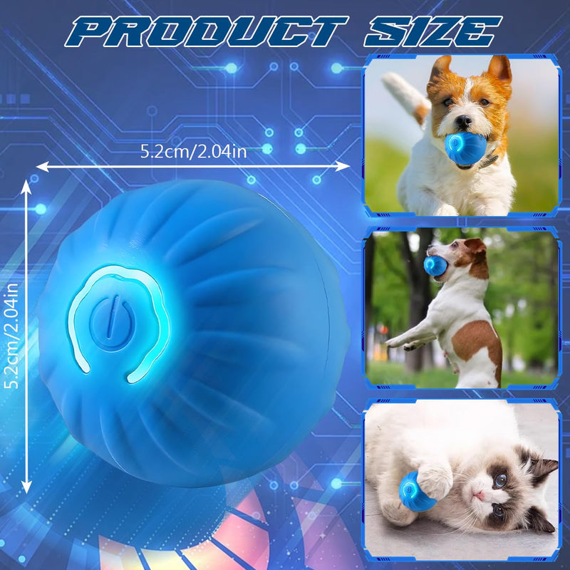 Shaky Ball Toy for Dogs,Shaking Dog Ball,Interactive Dog Ball,Automatic Moving Dog Toy Ball,USB Rechargeable Vibrating Dog Ball Remote Control Shaking Pet Ball for Dogs Cats (2PCS+Replacement Shell) 2 PCS+Replacement Shell - BeesActive Australia