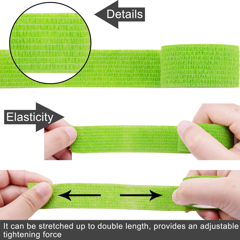 BQTQ 96 Rolls Self Adhesive Bandage Wrap Tape 1 Inch Self Adherent Wrap Self Stick Bandage Athletic Wraps Tape Stretch Bandages for Wrist Ankle Swelling Sprains (Rich Color) Rich Colors - BeesActive Australia