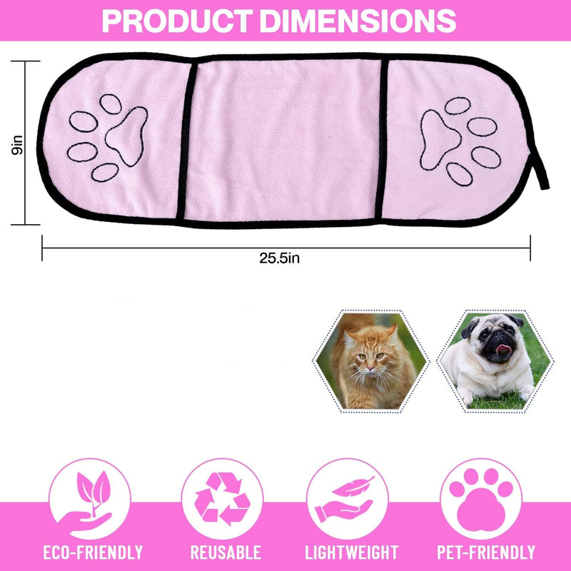 Nicoone Dog Towel, Pack of 2 Ultra Absorbent Pet Towels, Microfibre Pet Bath Towel for Cats, Dogs and Other Small Animals - BeesActive Australia