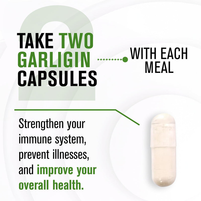 NaturalSlim Garligin Odorless Garlic Supplement with Ginger for Immune Support, Metabolism Booster, Supports Natural Body Balance & Improves Digestion - 100 Capsules - BeesActive Australia