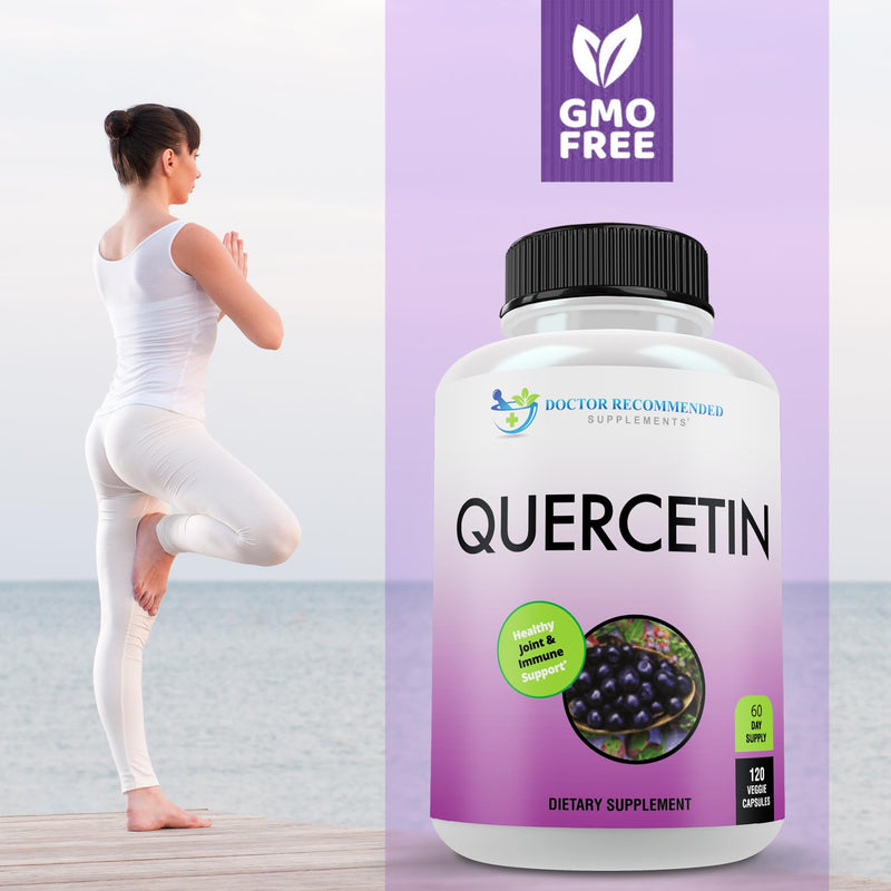 DOCTOR RECOMMENDED SUPPLEMENTS Quercetin 1000mg Per Serving - Vitamin Supplement, (Vegan | Non-GMO) (120 Veggie Capsules, Pack of 2) 120 Count (Pack of 2)