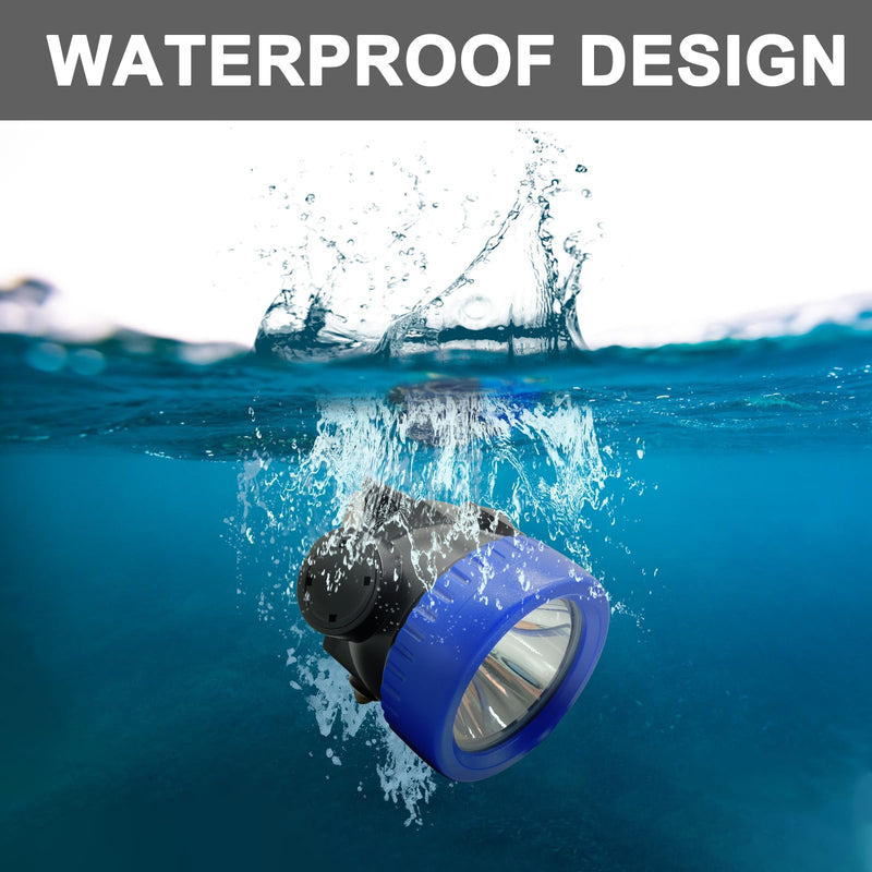 IP68 Waterproof LED Mining Lamp, Explosion Proof Safety Miner's Lamp, Rechargeable Cap Headlamp, Superbright Headlight Mining Headlamps, Flashlight Hard Hat Lamps for Miners