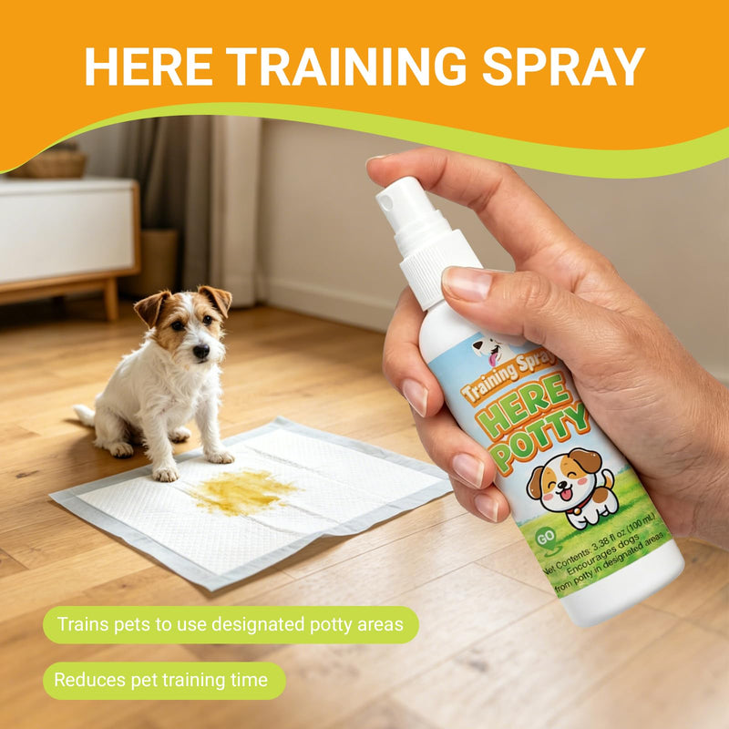 Potty Training Spray for Dogs, Dog Pee Spray for Indoor & Outdoor Use | Not Spray & Spray | Supports Potty Training & Helps Deter Marking | Gentle Formula | 6.8 fl oz