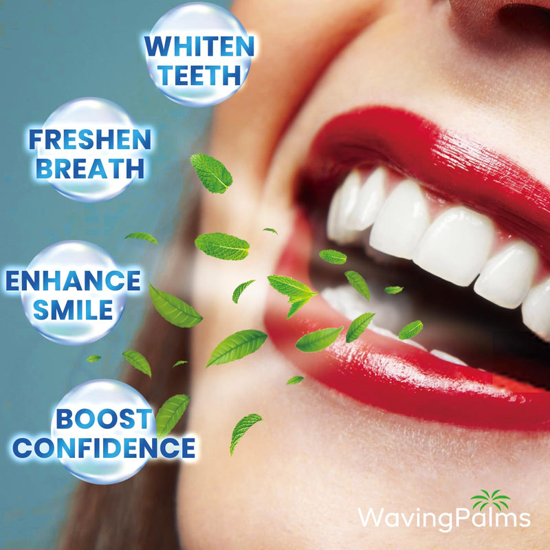 Professional Whitening Strips for Sensitive Teeth:Hydrogen Peroxide-Free Treatments - Effective & Gentle Dental Whitener (42 Count (Pack of 1), Mint) 42 Count (Pack of 1)