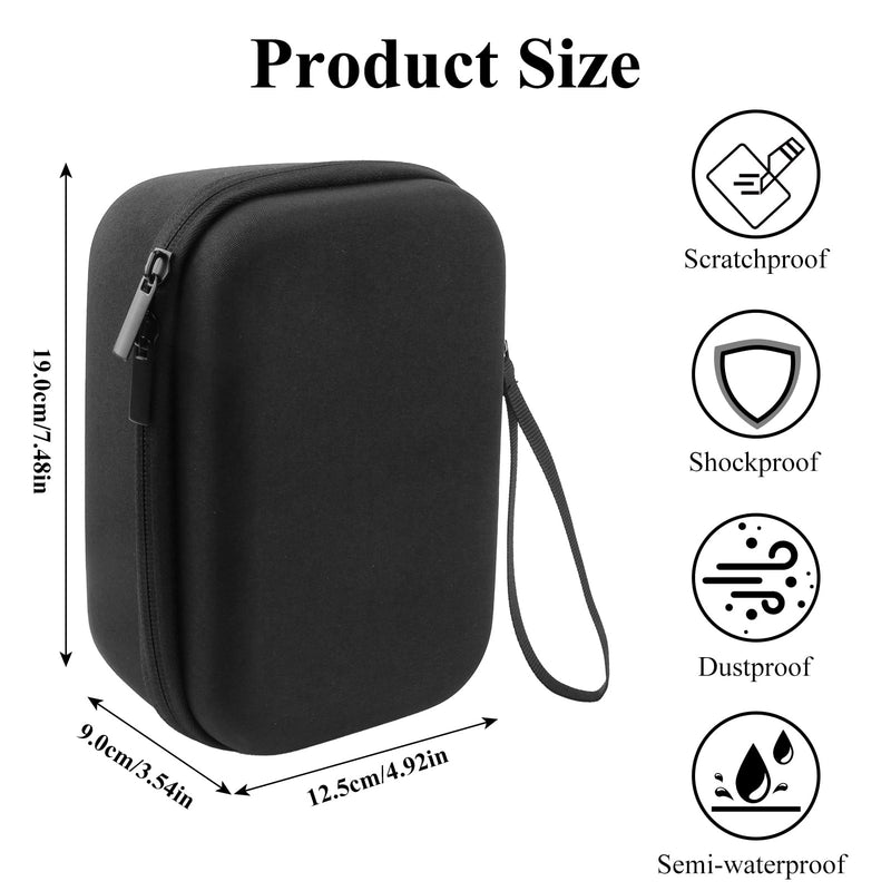 Carrying Case for Portable Handheld Inhaler Nebulizer Machine, Portable Nebulizer Hard Case for Travel, Asthma Inhaler Spacer Bag for Storage (Black) Black - BeesActive Australia