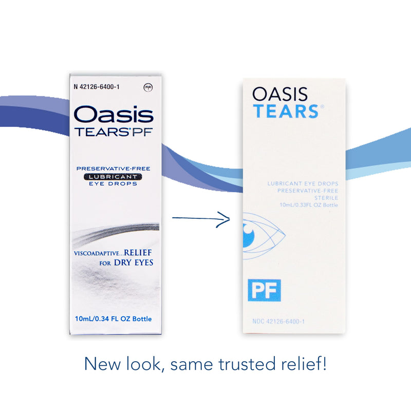 Oasis TEARS OT6400 PF Preservative-Free Lubricant Eye Drops Dry Eye Relief | Artificial Tears | 0.34 FL OZ (10 mL) - BeesActive Australia